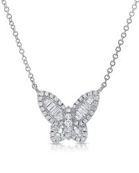 Sabrina Designs - 14K 0.72 Ct. Tw. Diamond Butterfly Necklace - Lyst