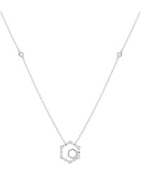 Diana M. Jewels - 14K 0.22 Ct. Tw. Diamond Necklace - Lyst