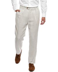 Brunello Cucinelli - Linen & Wool-Blend Trouser - Lyst