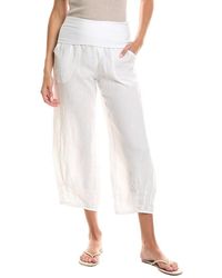 XCVI - Vasco Linen Crop Pant - Lyst