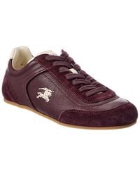 Burberry - Knight Runner Leather & Suede Sneaker - Lyst