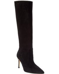 L'Agence - Lena Knee High Suede Boot - Lyst