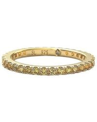 Suzy Levian - 0.02 Ct. Tw. Diamond & Sapphire Eternity Ring - Lyst