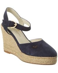Bruno Magli - Mares Suede Wedge Sandal - Lyst