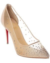 Christian Louboutin - Follies Strass 85 Crystal Mesh Pump - Lyst