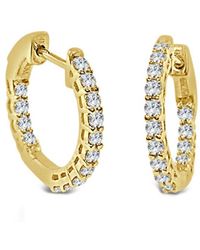 Sabrina Designs - 14K 0.51 Ct. Tw. Diamond Inside Out Hoops - Lyst