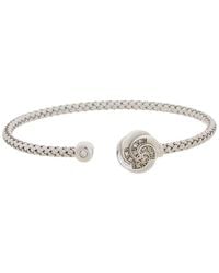 Meshmerise - 18k Rose Gold Vermeil 0.12 Ct. Tw. Diamond Mesh Bangle - Lyst