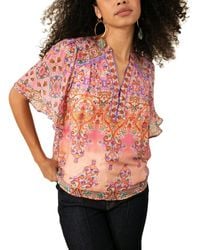 Hale Bob - Adriana Silk-Blend Blouse - Lyst