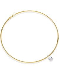 Lab Grown Diamonds - 18K Vermeil 2.00 Ct. Tw. Lab-Grown Diamond Omega Pendant Necklace - Lyst