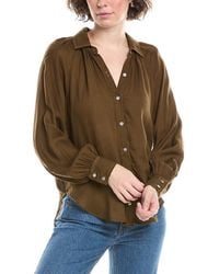 Bella Dahl - Flowy Raglan Button-Up Shirt - Lyst