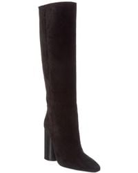 Ferragamo - Pampero Suede Knee-High Boot - Lyst