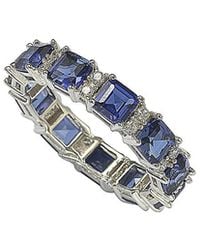 Suzy Levian - Silver 4.95 Ct. Tw. Sapphire Ring - Lyst