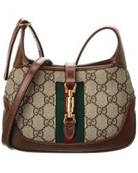 Gucci - Jackie 1961 Mini Gg Supreme Canvas & Leather Shoulder Bag - Lyst
