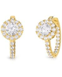 Lab Grown Diamonds - 14K 2.81 Ct. Tw. Lab-Grown Diamond Hoop Earrings - Lyst