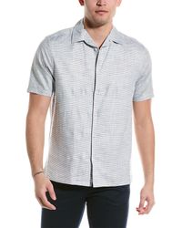 Ted Baker - Seamus Regular Fit Linen-blend Shirt - Lyst
