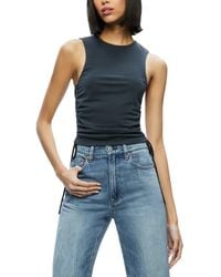 Alice + Olivia - Alice + Olivia Chrissy Ruched Crop Top - Lyst