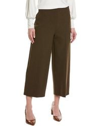Vince - Crop Wide Leg Wool-blend Pant - Lyst