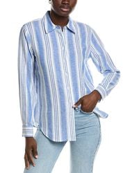 Jones New York - Drop Shoulder Linen-Blend Shirt - Lyst