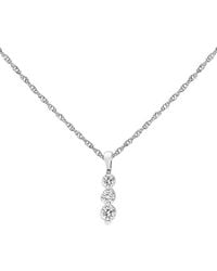 Haus of Brilliance - 0.15 Ct. Tw. Lab-Grown Diamond Pendant Necklace - Lyst
