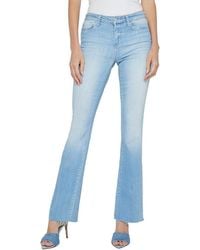 L'Agence - Sneeki Low-Rise Sneaker Straight Jean - Lyst
