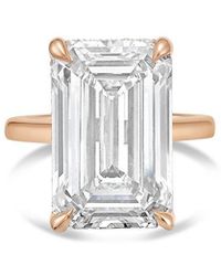Diana M. Jewels - Diana M. 18K Rose 6.00 Ct. Tw. Lab-Grown Diamond Solitaire Ring - Lyst