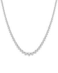 Lab Grown Diamonds - 14K 12.00 Ct. Tw. Lab-Grown Diamond Riviera Necklace - Lyst