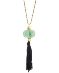 Kenneth Jay Lane - Plated Pendant Necklace - Lyst