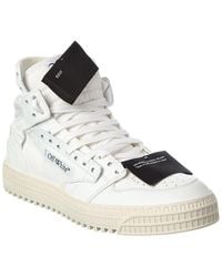 Off-White c/o Virgil Abloh - 3.0 Off Court Canvas & Leather High-Top Sneaker - Lyst