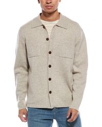Brodie Cashmere - Classic Wool & Cashmere-Blend Sweater Shirt - Lyst