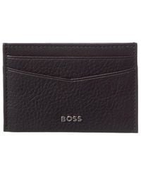 BOSS - New Crosstown Leather Card Holder - Lyst