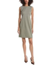 Theory - Fitted Wool-Blend Mini Dress - Lyst