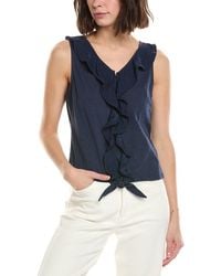 Stella Parker - Anna Ruffle Neckline Blouse - Lyst