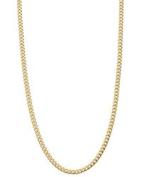 Italian Gold - 14K Semi-Solid Miami Cuban Link Necklace - Lyst