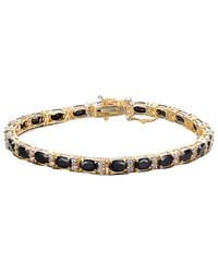 Genevive Jewelry - 14k Over Silver Cz Bracelet - Lyst