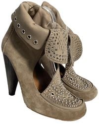 Isabel Marant - Suede Mossa Studded Cut Out Bootie (authentic Pre-loved) - Lyst