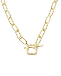 Juvell - 18K Cz Toggle Necklace - Lyst