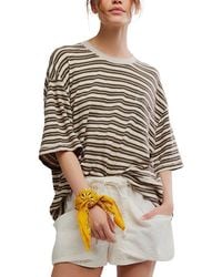 Free People - All Love Stripe Pocket Top - Lyst