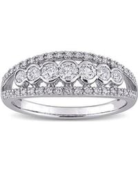 Rina Limor - 10k 0.49 Ct. Tw. Diamond Semi-eternity Ring - Lyst