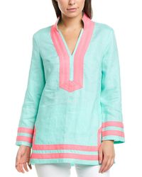 Sail To Sable Linen Tunic - Green