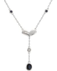 Gemstones - 0.58 Ct. Tw. Diamond & Sapphire Necklace - Lyst