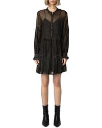 Zadig & Voltaire - Randy Mousseline Sparle Dress - Lyst