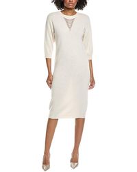 Peserico - Wool, Silk, & Cashmere-Blend Sweaterdress - Lyst