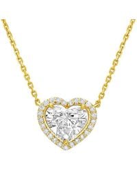Diana M. Jewels - 14K 3.00 Ct. Tw. Lab-Grown Diamond Solitaire Pendant - Lyst