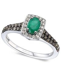 Le Vian - Costa Smeralda Emeralds 14K 0.77 Ct. Tw. Diamond & Emerald Ring - Lyst