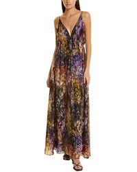 Eywasouls Malibu Harriet Silk Maxi Dress - Multicolour