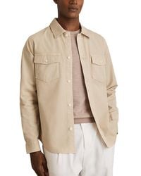 Reiss - Malaki Cotton Twill Tw Casual Shirt - Lyst