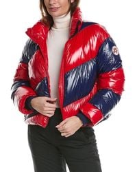 Perfect Moment - Super Mojo Striped Quilted Glossed Down Jacket - Lyst