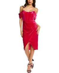 Black by Bariano - Zoe Midi Dress - Lyst