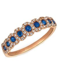 Le Vian - Le Vian 14k Rose Gold 0.52 Ct. Tw. Diamond & Sapphire Ring - Lyst