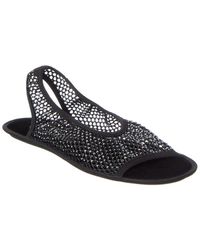 Ferragamo - Anio Crystal Mesh Slingback Sandal - Lyst